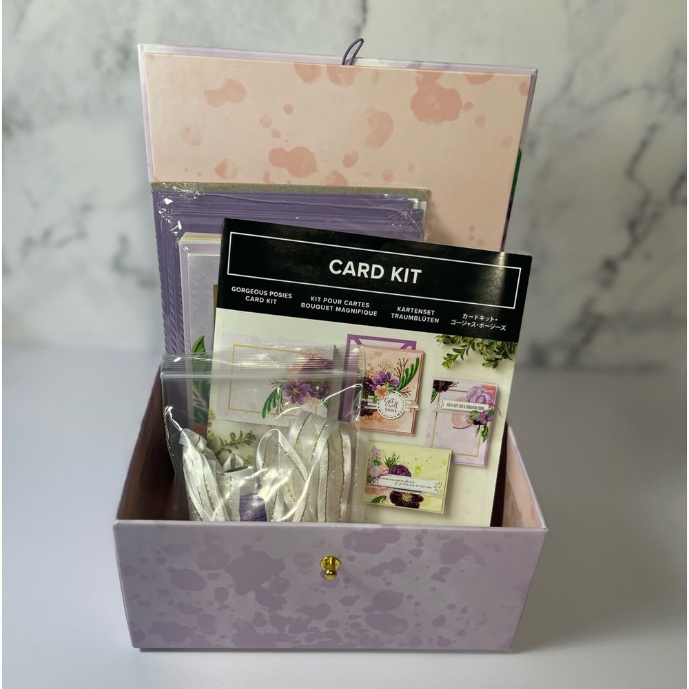 COPY Card Class Gorgeous Posies Kit (16 Cards) by Stampin Up! *Retired*